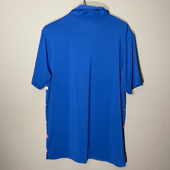 Vineyard Vines Small Golf Polo Blue Striped - Picture 2 of 5